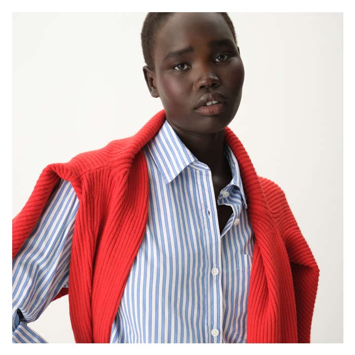 Women's Crop Button-Down Shirt